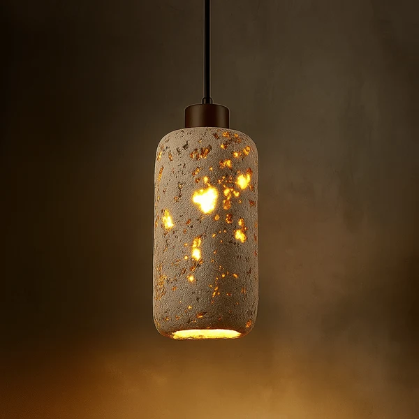 Fjella Travertin Steen Hanglamp Japandi