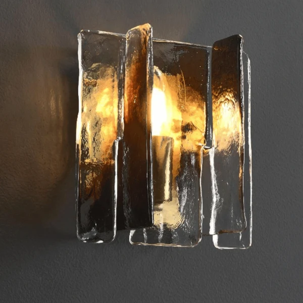Korveld Retro Franse Gebrandschilderd Glas Wandlamp