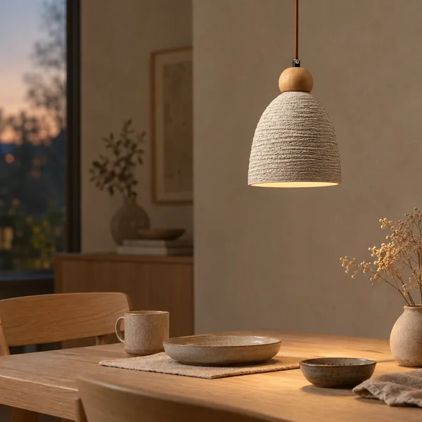 Steina Ruw Microcement Industriële Hanglamp