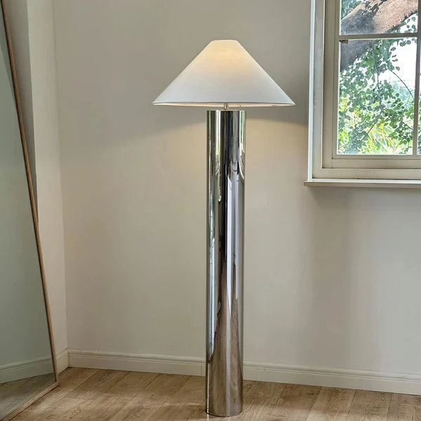 Glödra Sculpturale Roestvrijstalen Vloerlamp