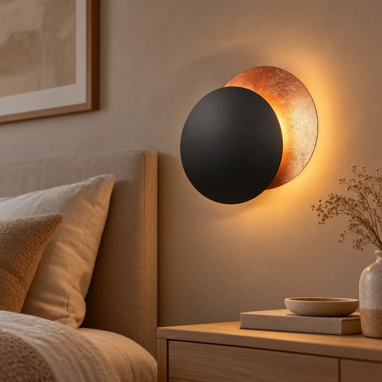 Måneglo Nordic LED Wandlamp Warme Ambiance