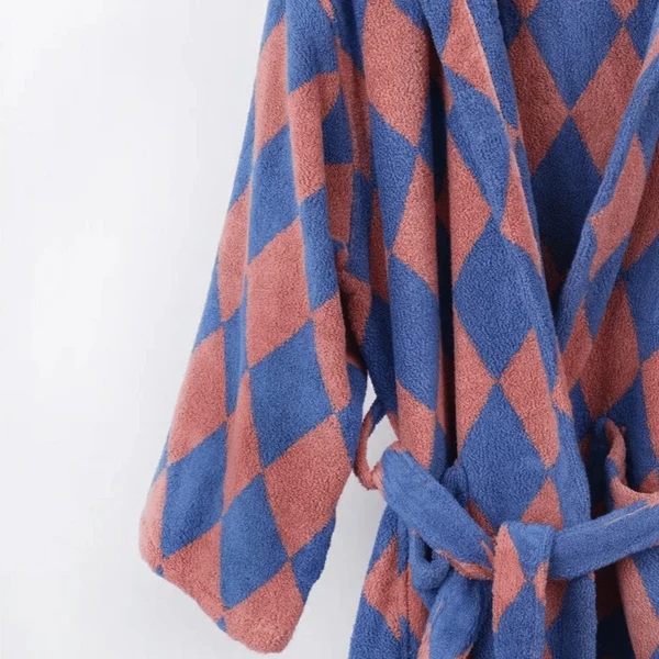 Vevra Luxury Organic Cotton Jacquard Bathrobe