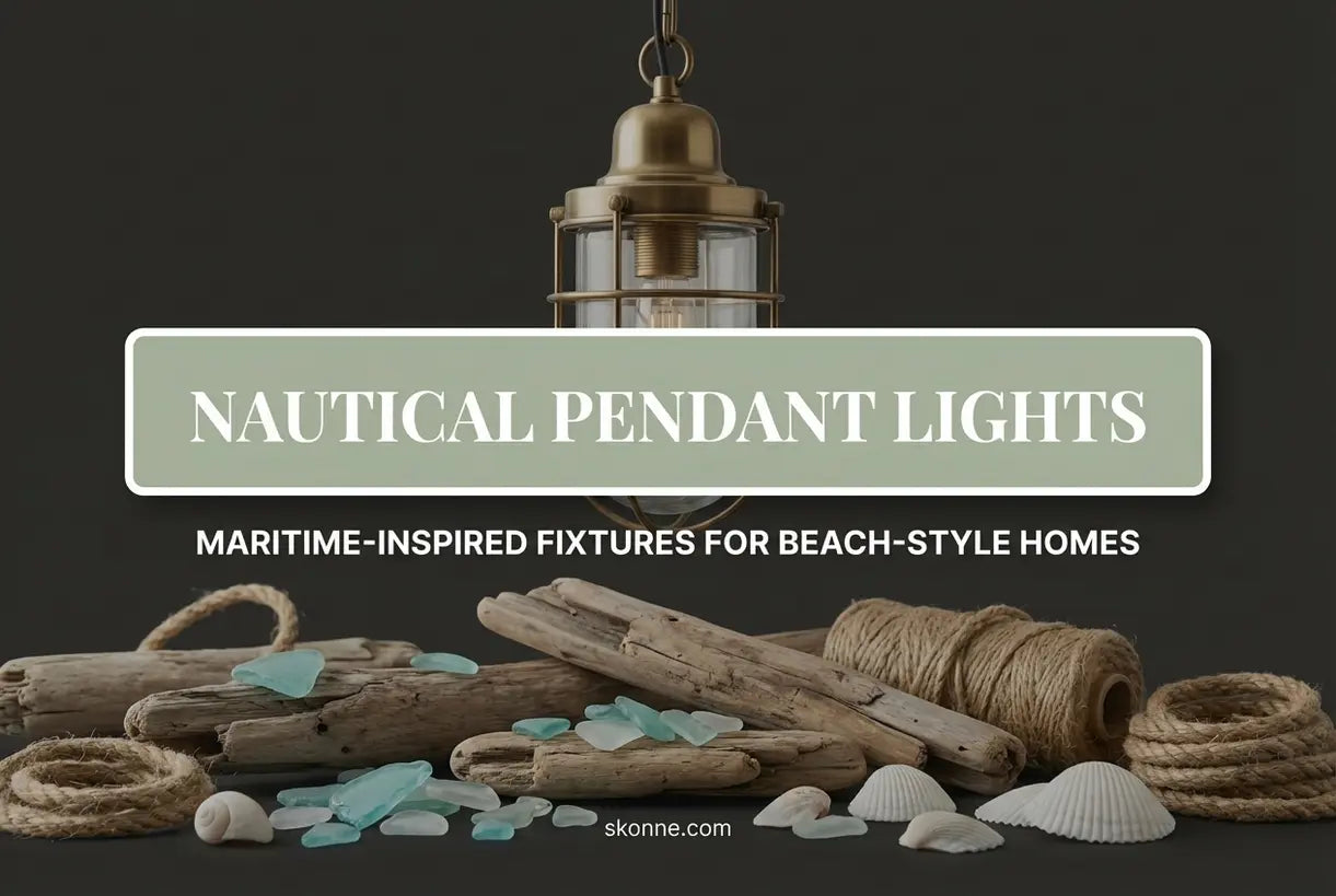Nautische hanglampen: verlichting met kust- en maritieme thema's voor strandhuizen