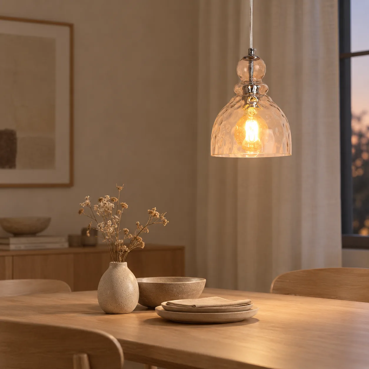 Dropa Pendelleuchte aus Glas für Küche und Esszimmer