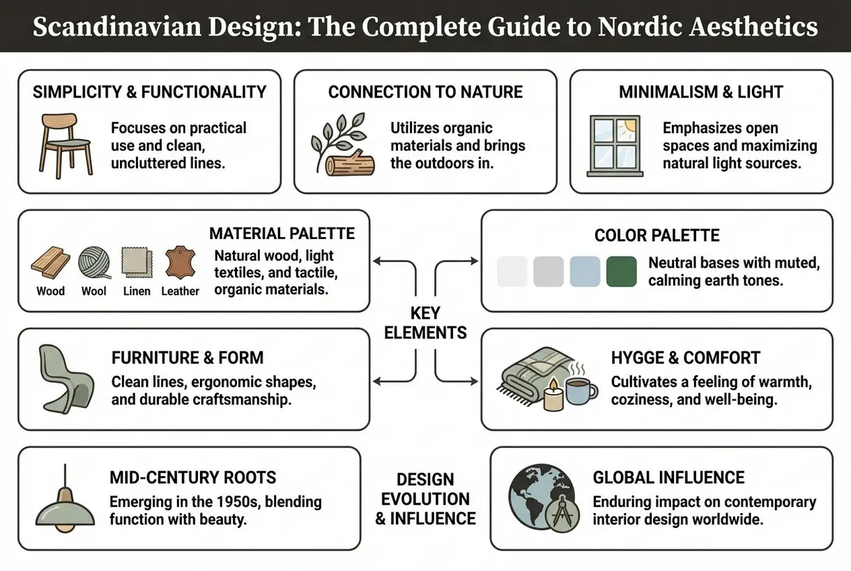 Scandinavian Design: The Complete Guide to Nordic Aesthetics - infographic