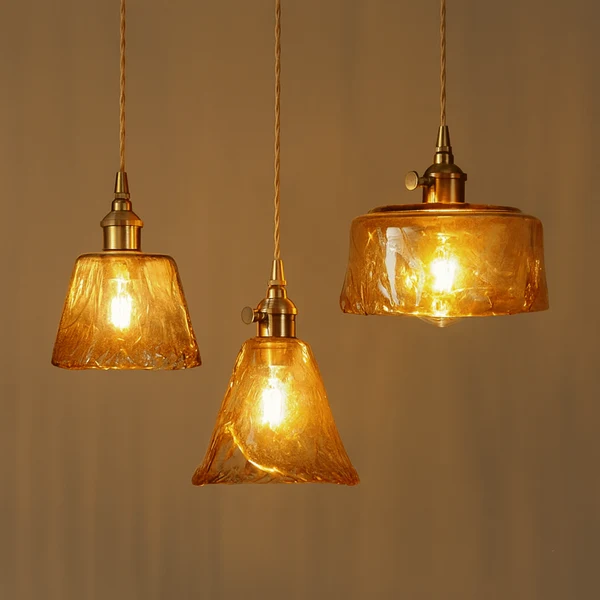 Glødvik Nordic Koper en Glazen Hanglamp