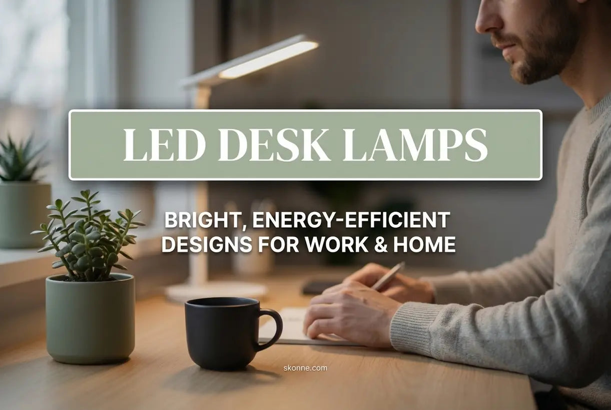 LED bureaulampen: heldere, energiezuinige ontwerpen voor werk en thuis