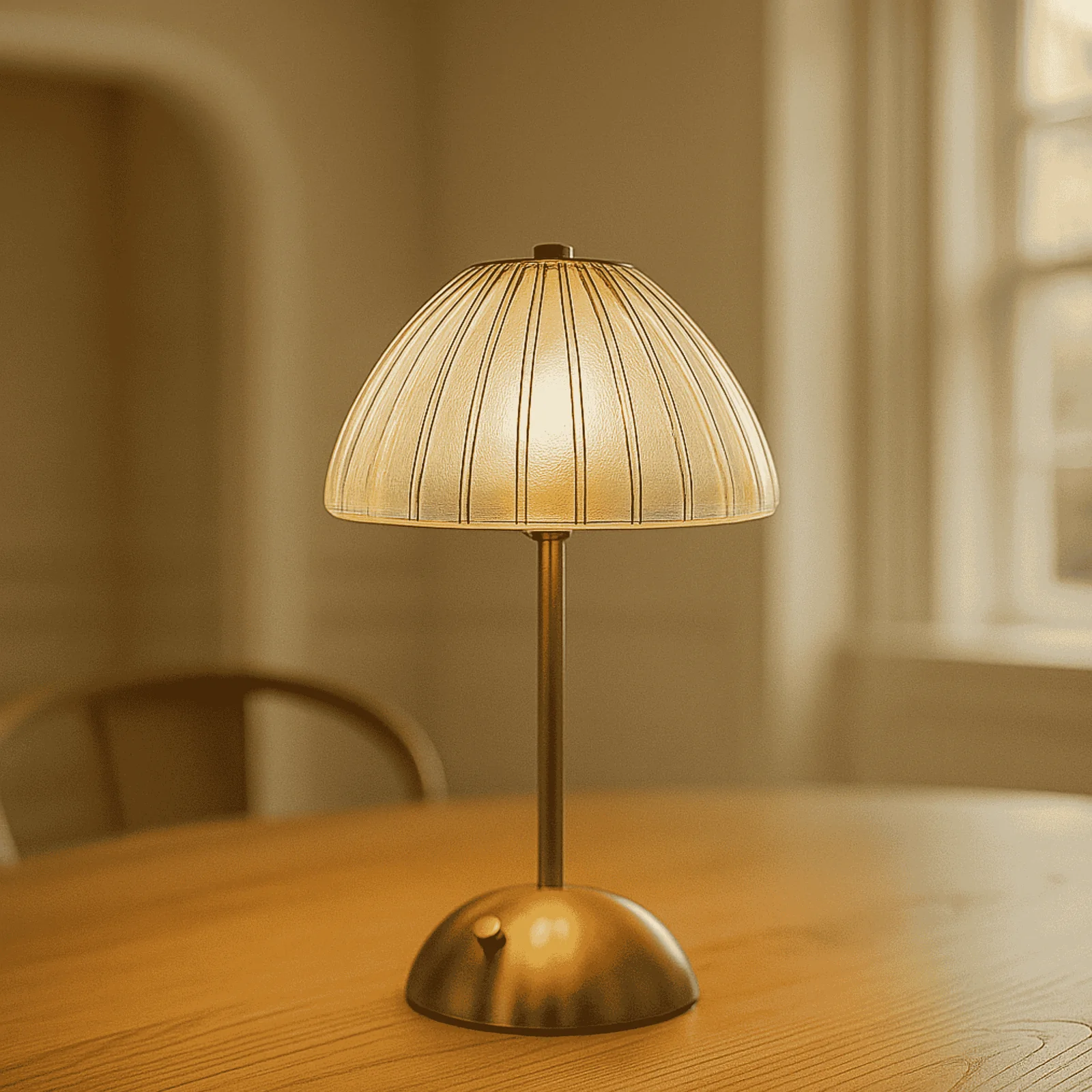 Rechargeable Crystal Table Lamp with Touch Control, Orb, Lamps, Lysglass Dimmable Cordless