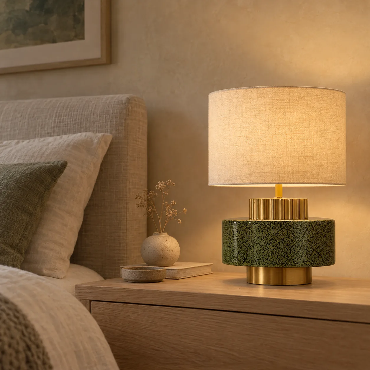 Leireld Artisan Keramik Tischlampe Vintage