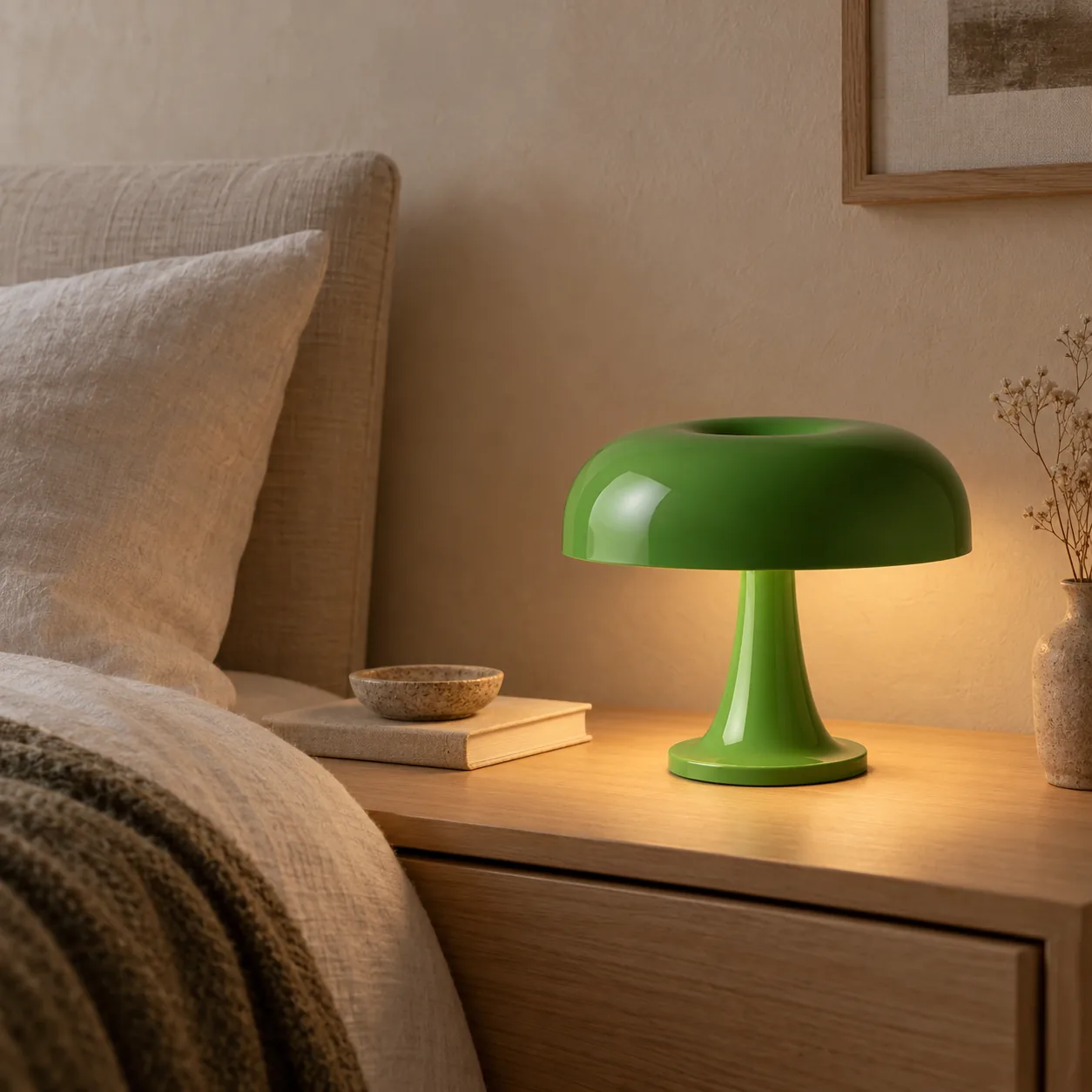 Svampa Retro Paddestoel Tafellamp Drie-kleuren LED