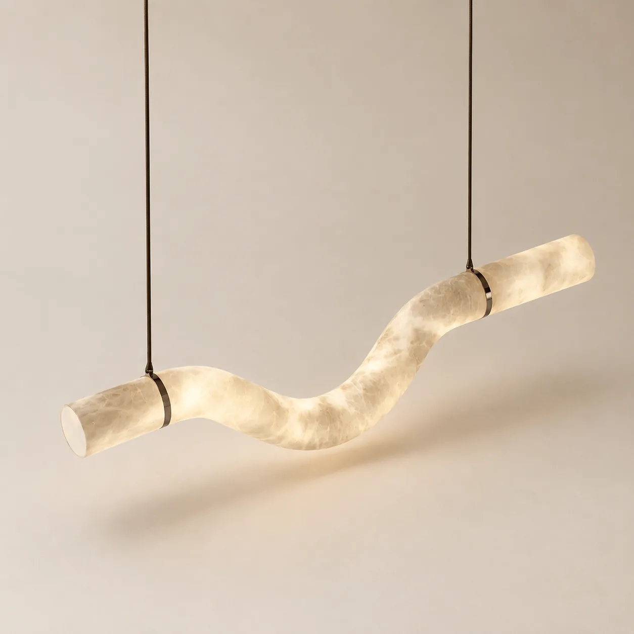 Bylge Sculpturale Marmeren Golf Hanglamp LED