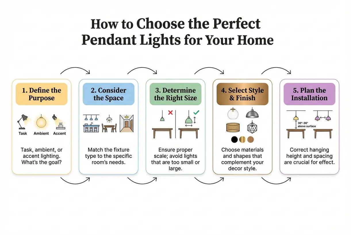 Zo kies je de perfecte hanglampen voor je huis - infographic