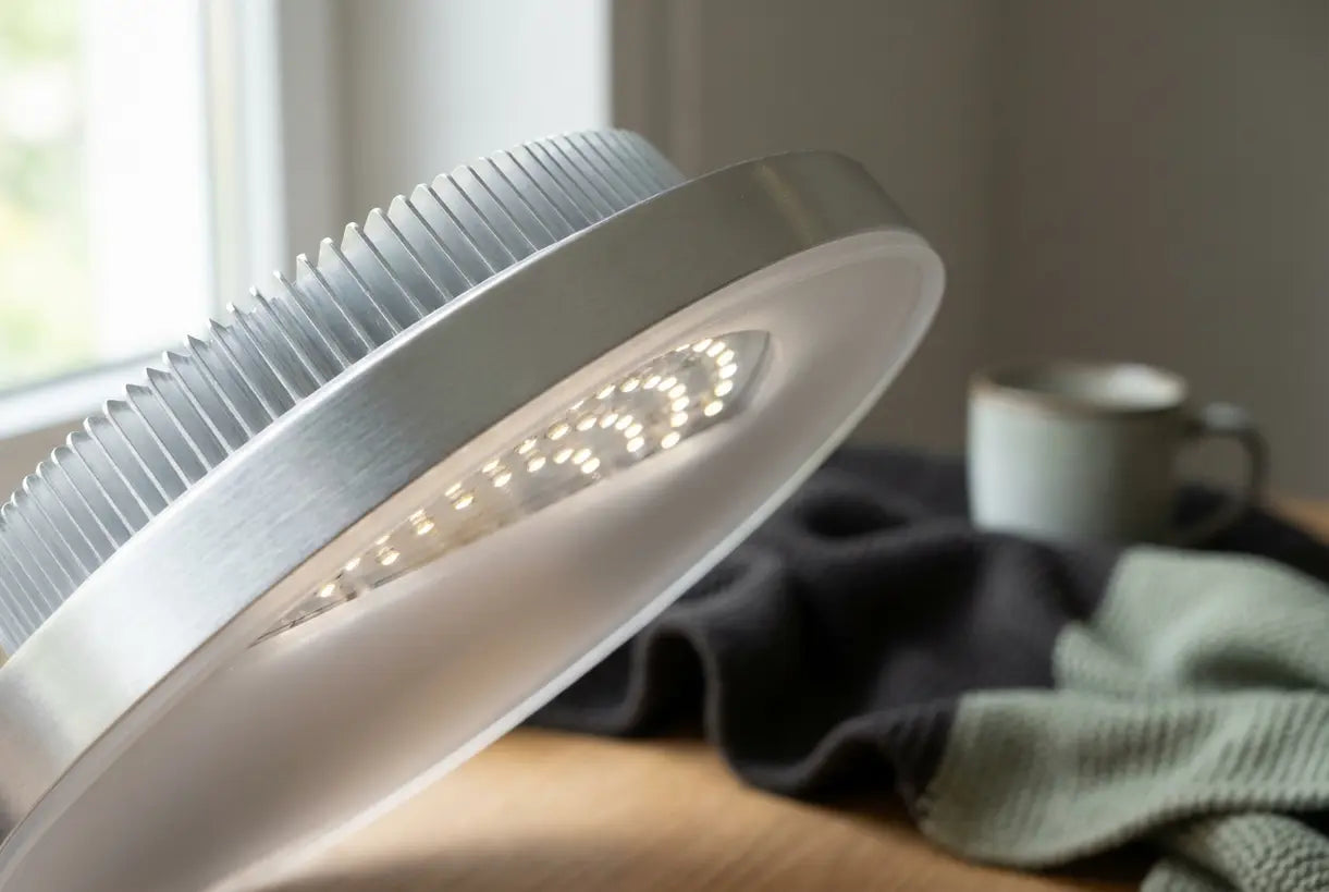 Detailopname van geïntegreerde LED-plafondlamp die LED-technologie en armatuurontwerp toont