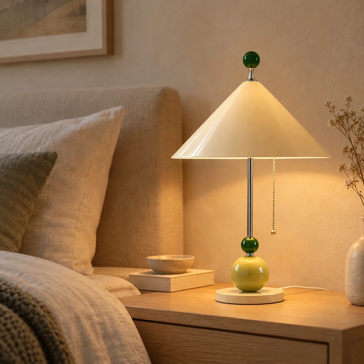 Regna Bunter Schirmförmiger LED-Tischlampe