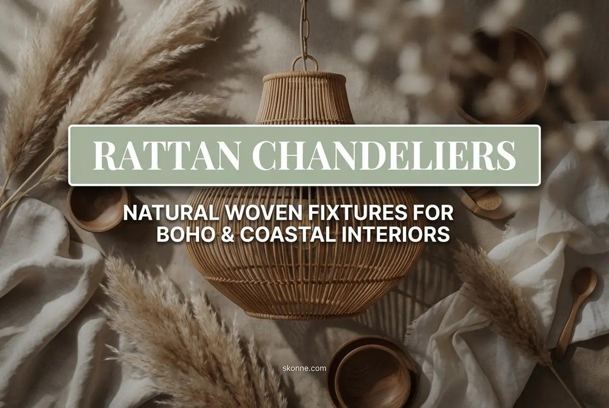 Rotan Kroonluchters: Natuurlijke, Gevlochten Armaturen voor Boho & Kust Interieurs