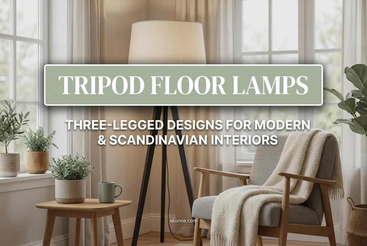 Statiefvloerlampen: Driepotige Ontwerpen voor Moderne & Scandinavische Interieurs