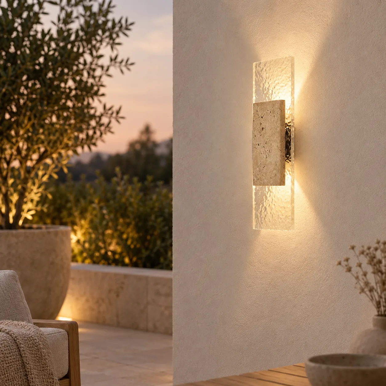 Steinglo Waterdichte Steenwandlamp 18W LED