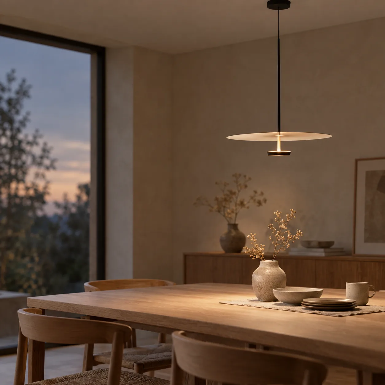 Skiva Nordic schotelvormige plafondlamp LED