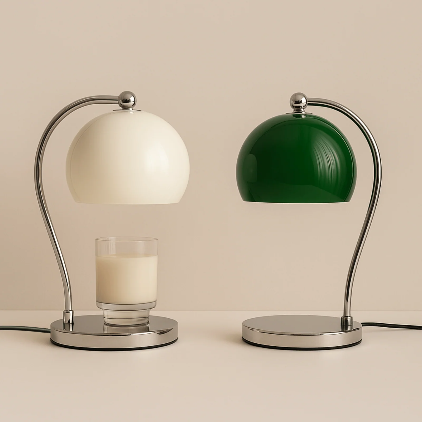 Candle Warmer Lamp with Timer Nordic Design | Skonne, Table Lamps, Glödra Stainless Steel