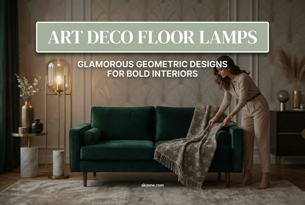 Art Deco Vloerlampen: Glamoureuze, Geometrische Designs voor Gedurfde, Vintage-geïnspireerde Interieurs