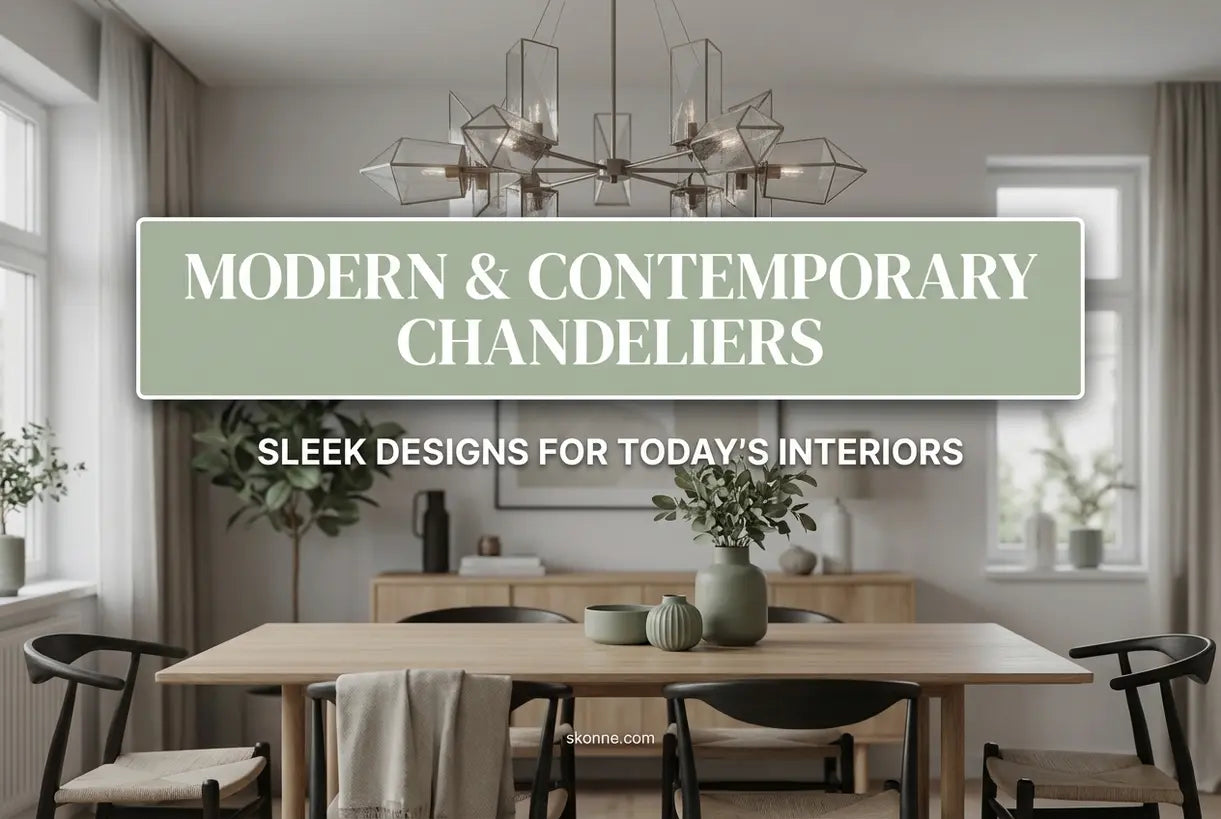 Moderne & Eigentijdse Kroonluchters: Strakke Ontwerpen voor Hedendaagse Interieurs