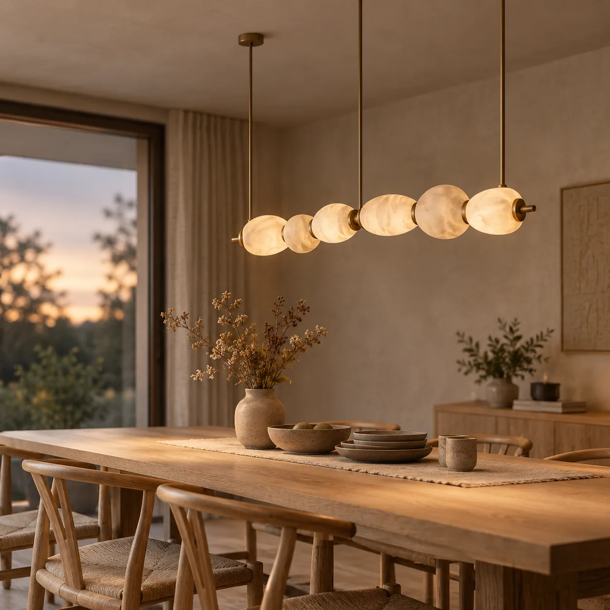 Stenvei Natuurlijk Marmer Dimmer Hanger Lamp