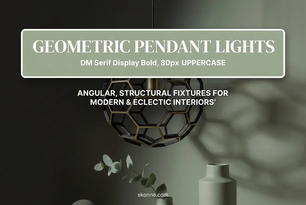 Geometrische Hanglampen: Hoekige, Structurele Armaturen voor Moderne & Eclectische Interieurs