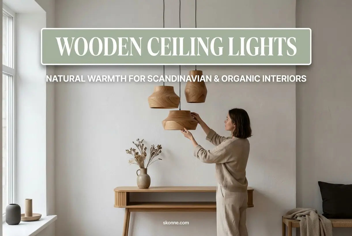 Houten Plafondlampen: Warme, Natuurlijke Verlichting voor Scandinavische & Organische Interieurs