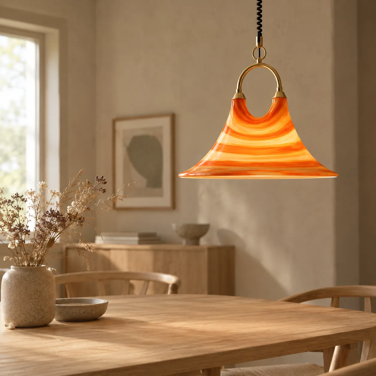 Gloda Horn Hanglamp Moderne Acryl Lamp
