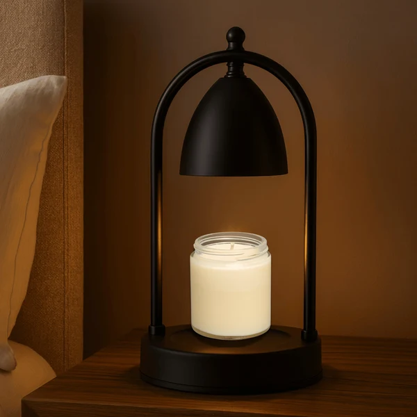 Lysvarm Noordse Glazen Kaarsverwarmerlamp Timer
