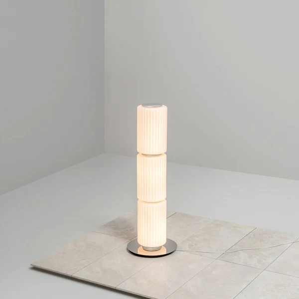 Gryta Melkwitte Glazen Vloerlamp LED Sfeerverlichting
