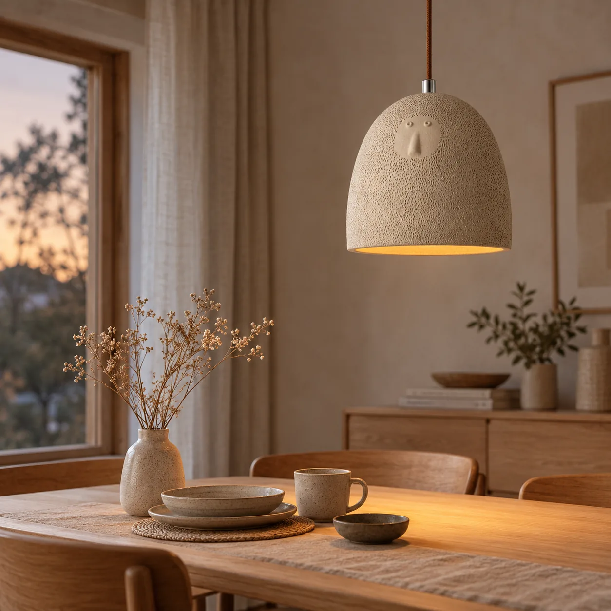 Glöra Japanse Wabi-Sabi Hars Hanglamp