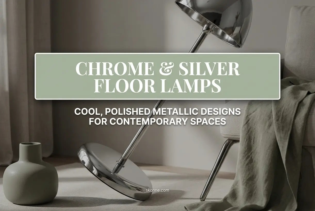 Chroom & Zilveren Vloerlampen: Koele, Gepolijste Metalen Ontwerpen voor Hedendaagse Ruimtes