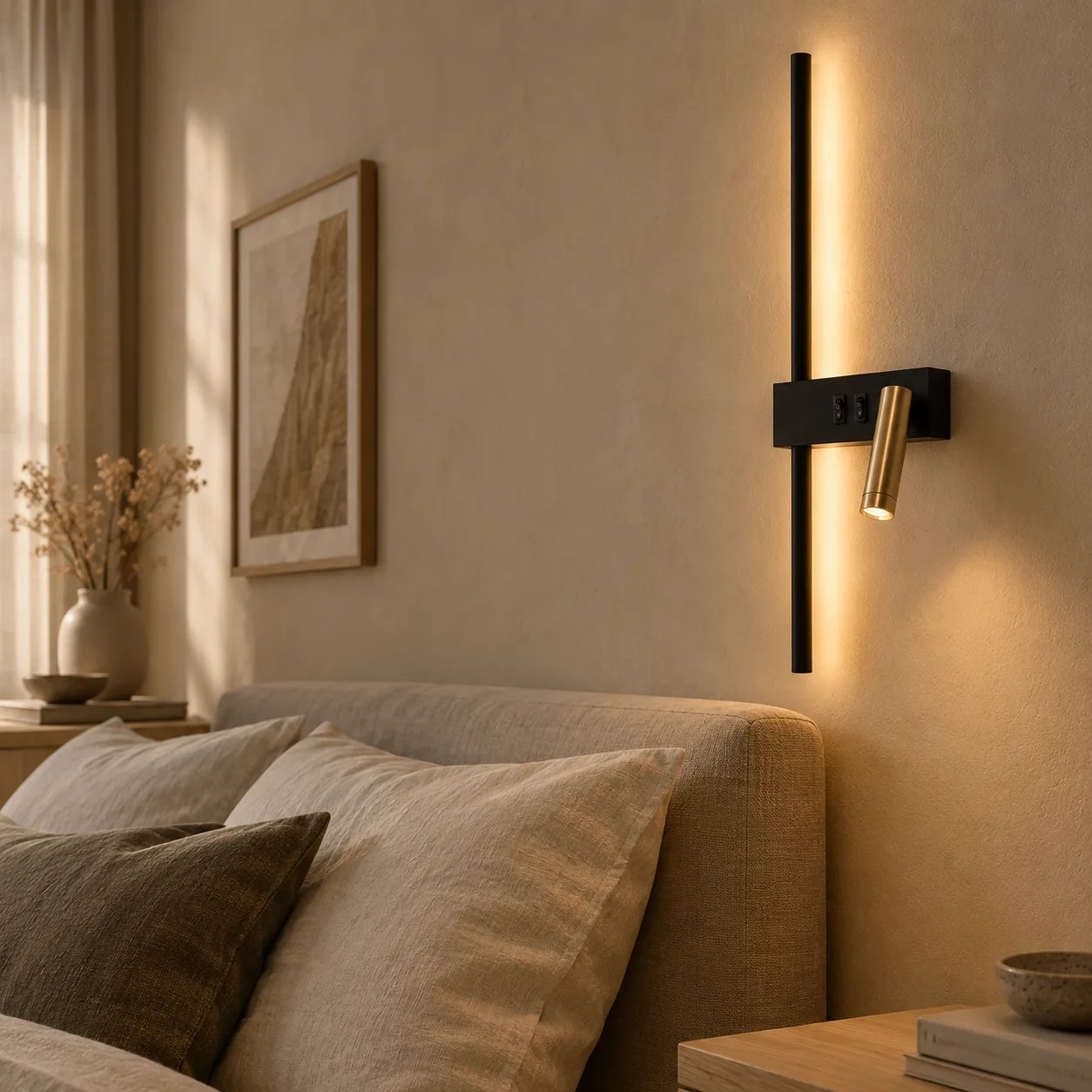 Kveld Minimalistische Scandinavische Wandlamp met LED