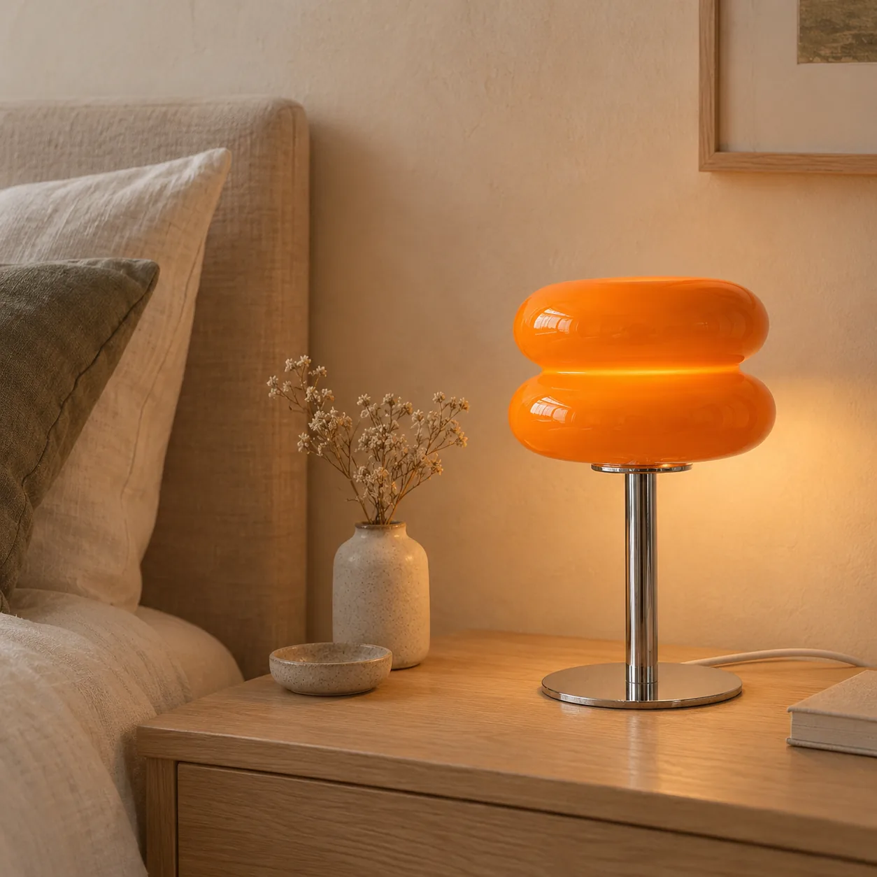 Gloda Macaron Gebrandschilderd Glas Nachtkastlamp