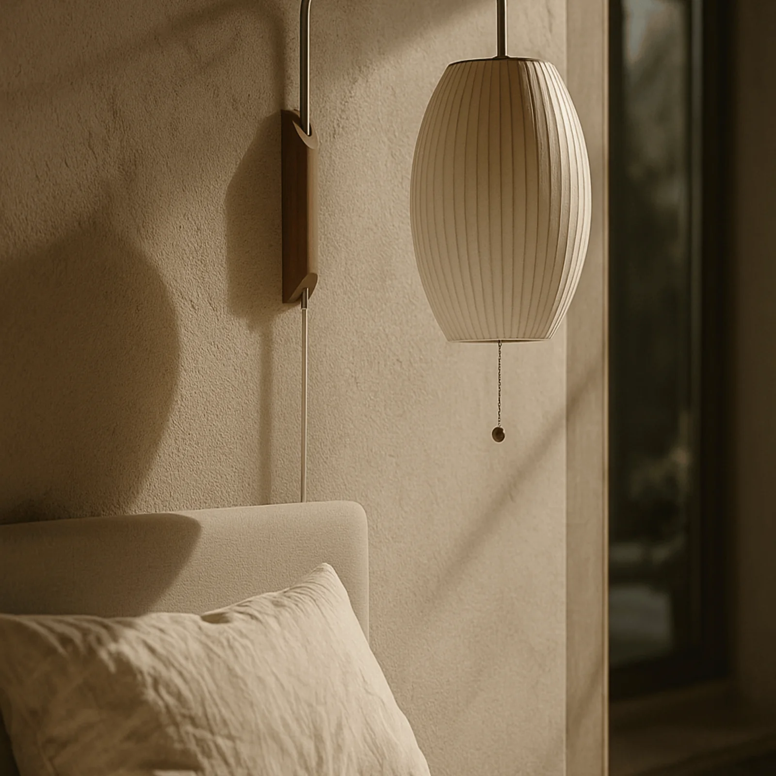 Solvei Silk Wall Sconce — Nordic Minimalist Design, Oval, Ceiling Light Fixtures, Lamp for Bedroom