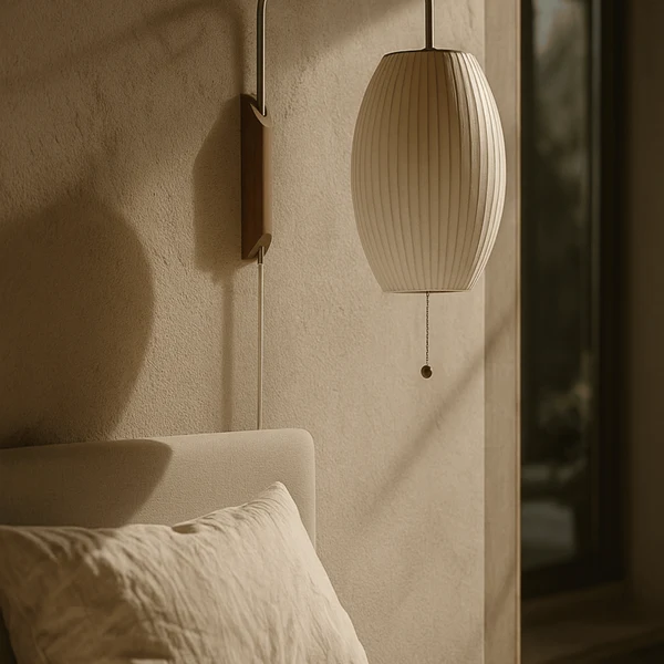 Solvei Minimalistische Zijden Wandlamp voor Slaapkamer