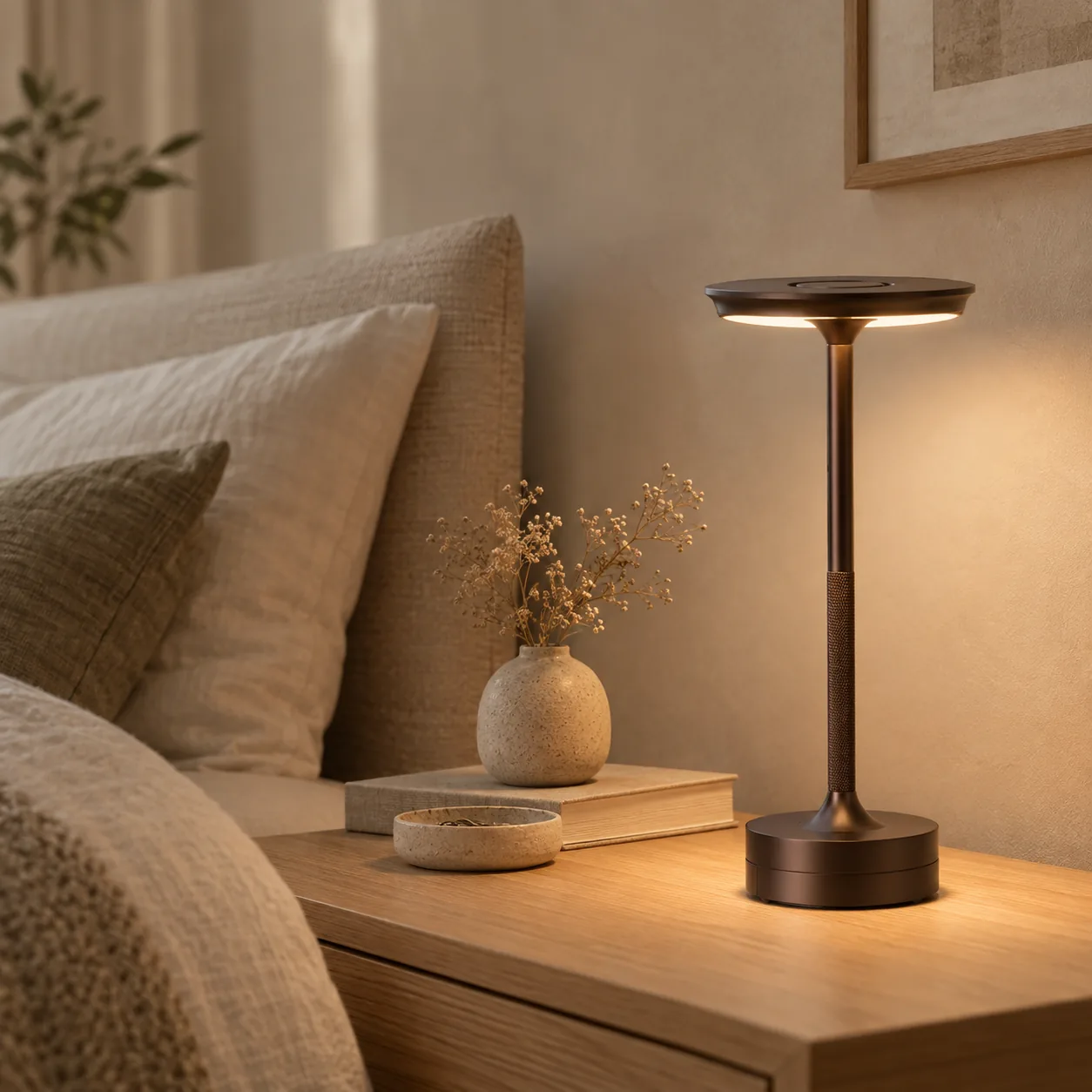Tändra Snoerloze Dimbaar Aanraakgevoelige LED Bureau Lamp
