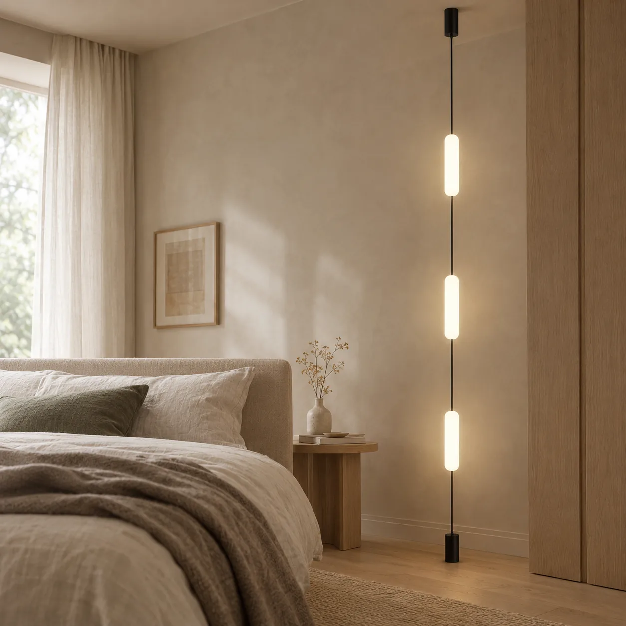 Stavlyn Minimalistische Lineaire Vloer-tot-Plafond Lamp