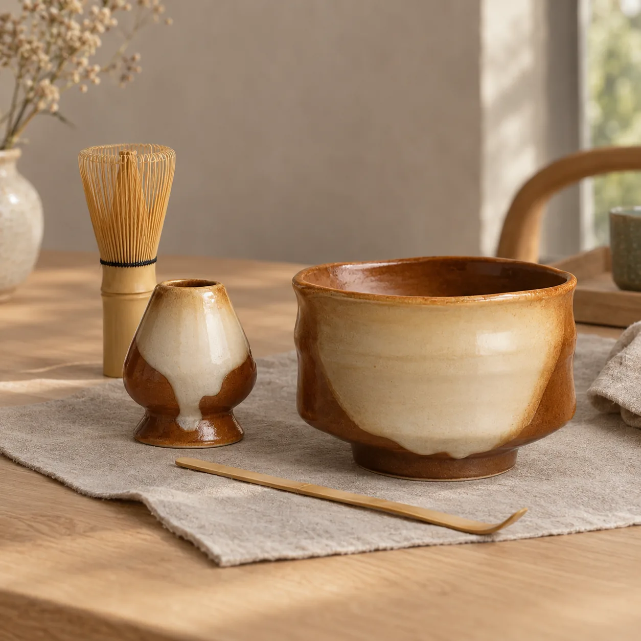 Stillro Keramische Matcha Set met Bamboe Klopper
