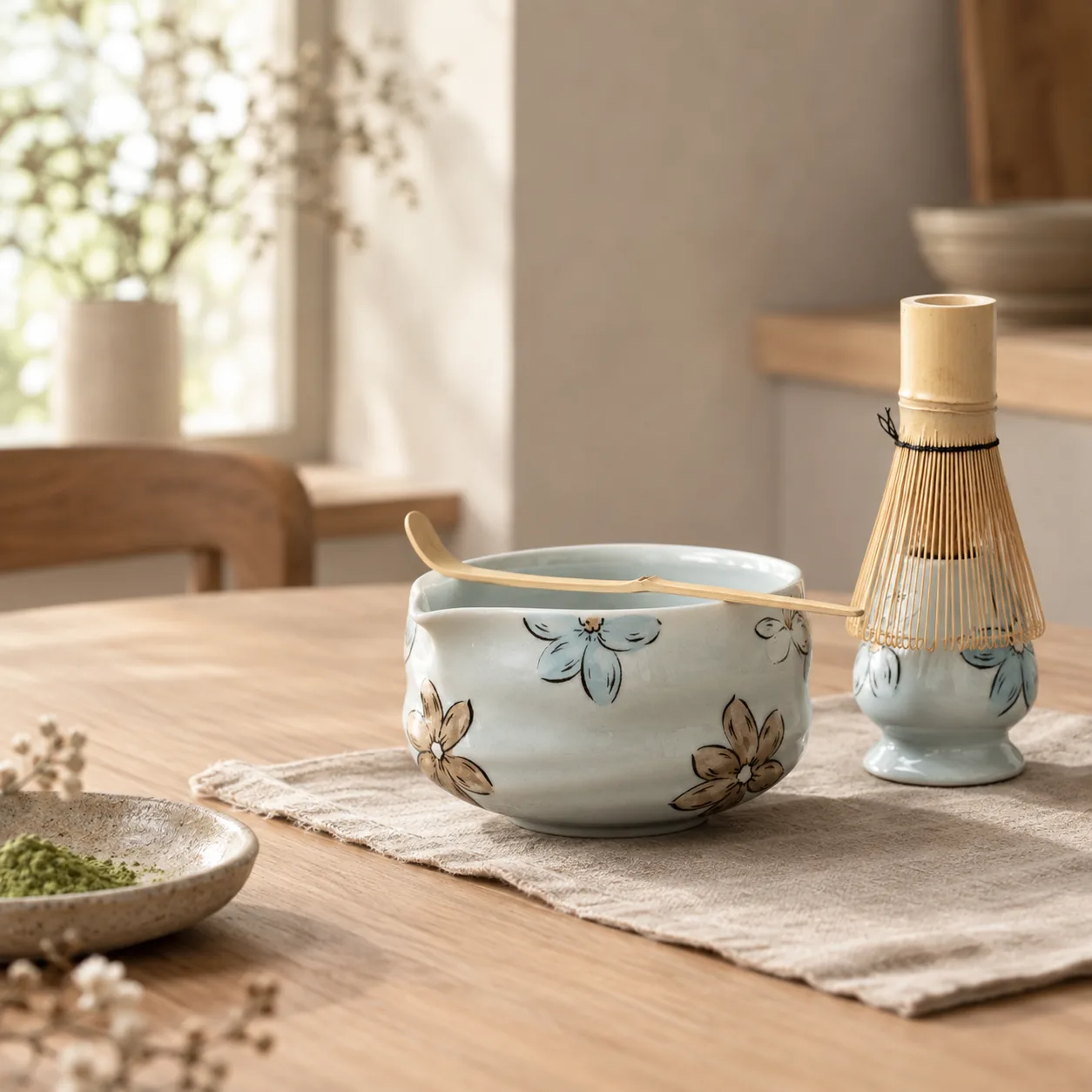 Hvisk Keramische Matcha Set Kersbloesem 4-delig