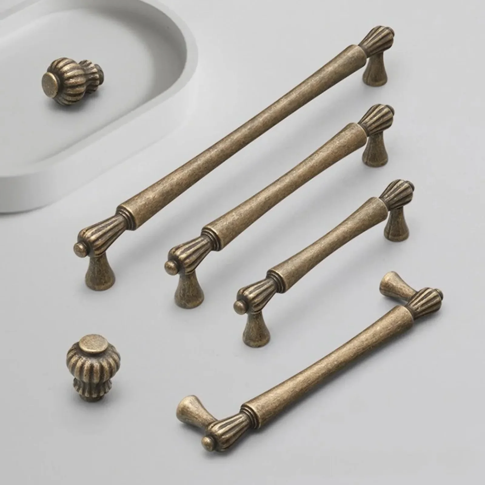 Halvard Vintage Antique Cabinet Drawer Pull Handle, Knobs & Handles, for Cabinets