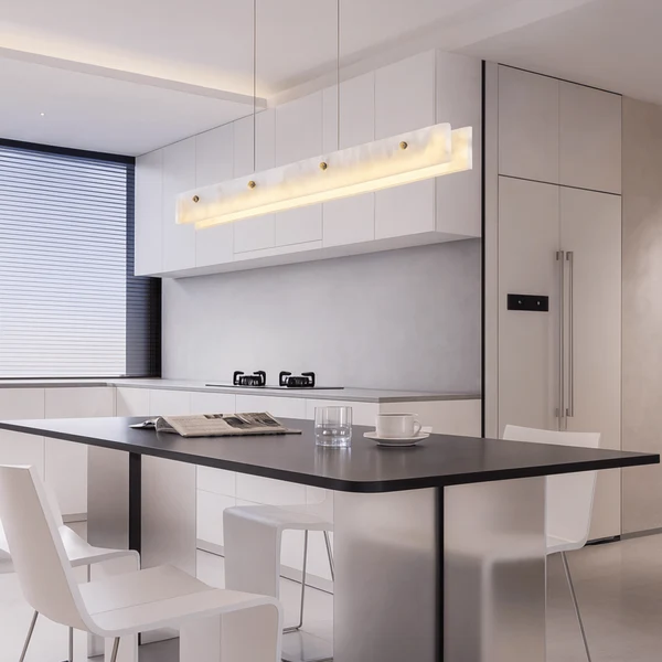 Steinna Marmeren Lineaire Hanglamp voor de Eetkamer