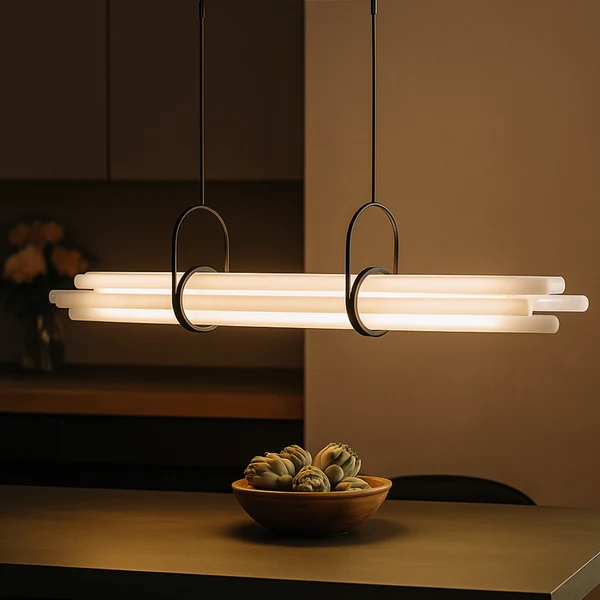 Linne Moderne Lineaire Hanglamp in Aluminium