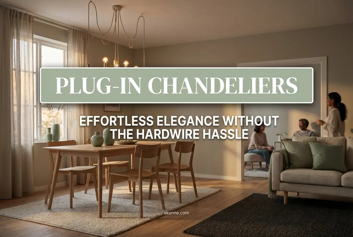 Stekkerklare Kroonluchters: Elegante Verlichting Zonder Bedrading voor Elke Kamer