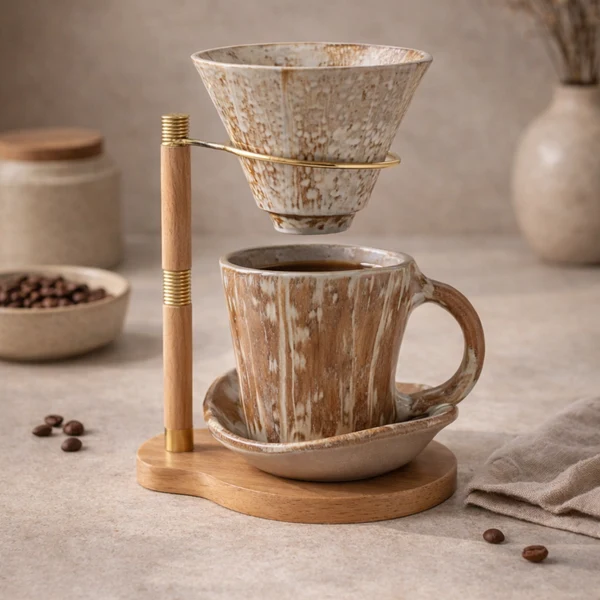 Drypp Ceramic Pour-Over Dripper Set with Stand