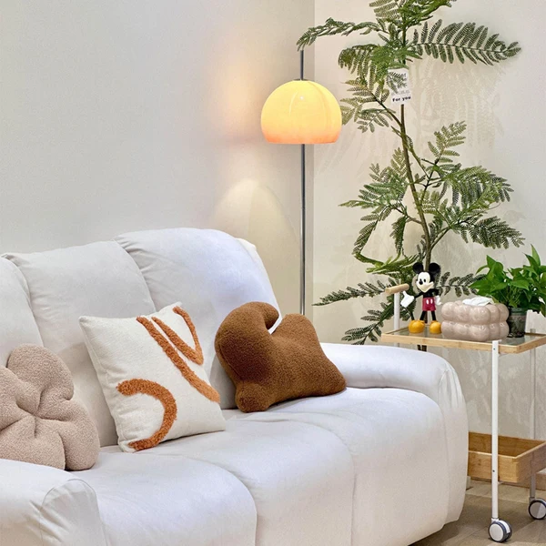 Kupol Gebrandschilderd Glas Retro Paddestoel Vloerlamp