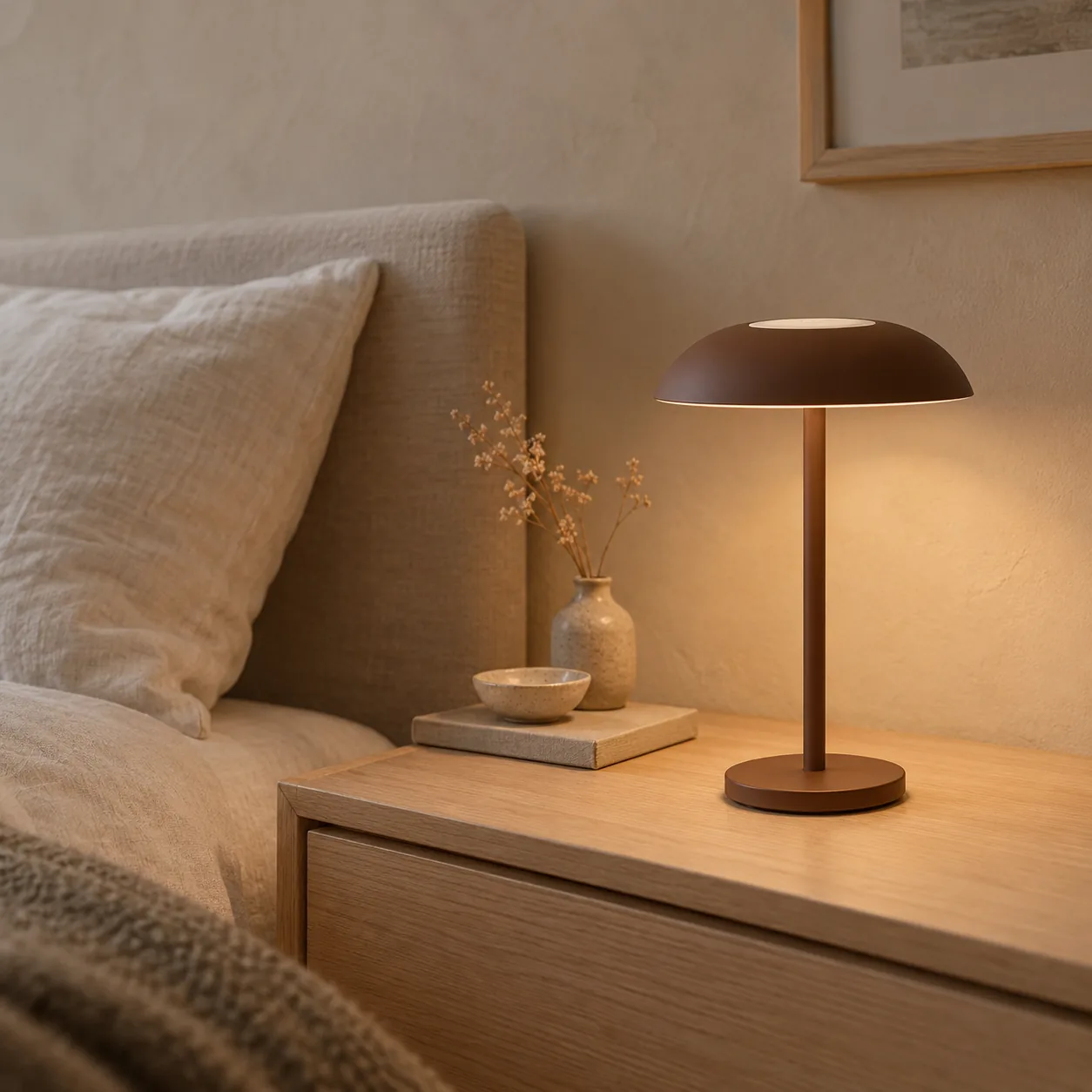 Gloda Wiederaufladbare Touch-Lampe Warmes Nordisches Leuchten