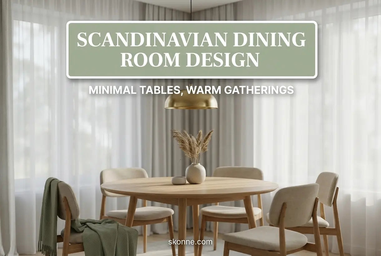 Scandinavisch Eetkamerontwerp: Minimale Tafels, Warme Bijeenkomsten