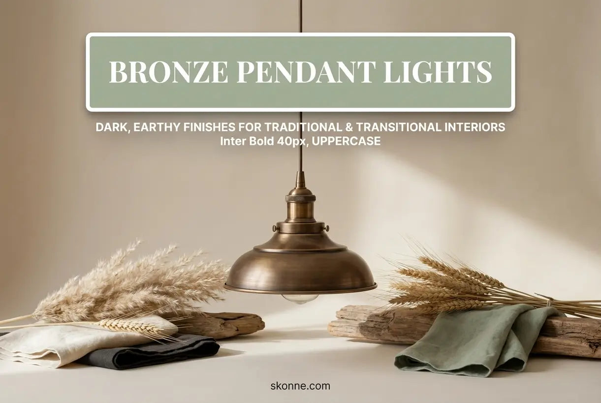Bronzen Hanglampen: Donkere, Aardse Afwerkingen voor Traditionele & Overgangsinterieurs